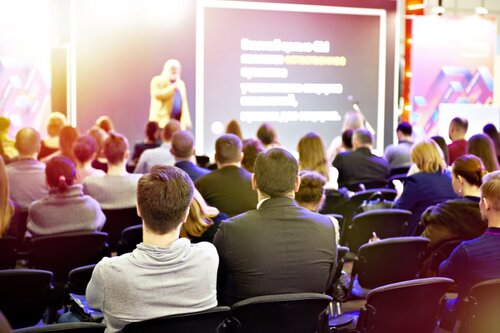 Stock seminar exhibition