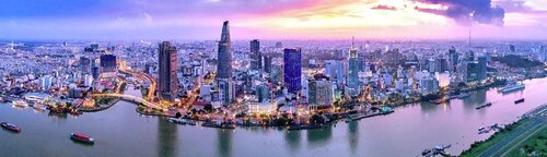 Ho chi minh city skyline