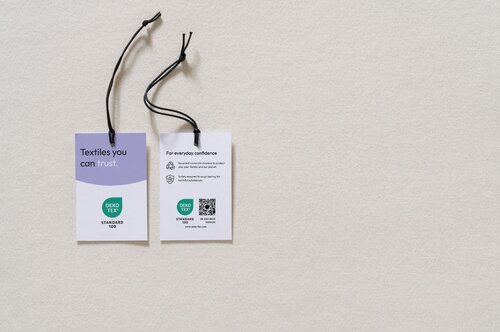 Oeko tex std 100 hangtag